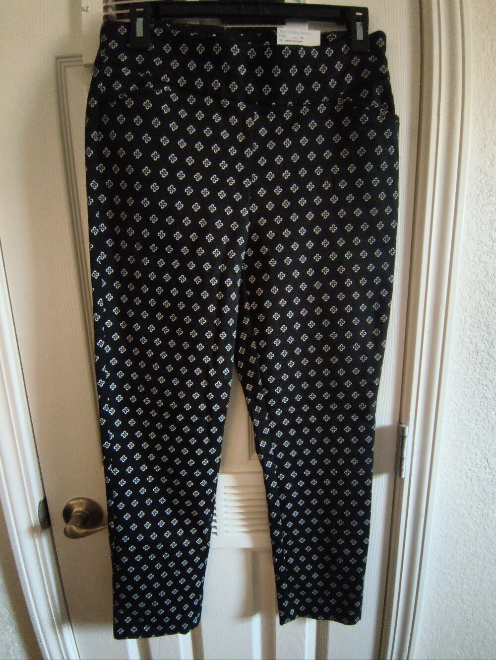 Croft & Barrow Mid-Rise Straight Cropped Patterned Women's Ankle Pants